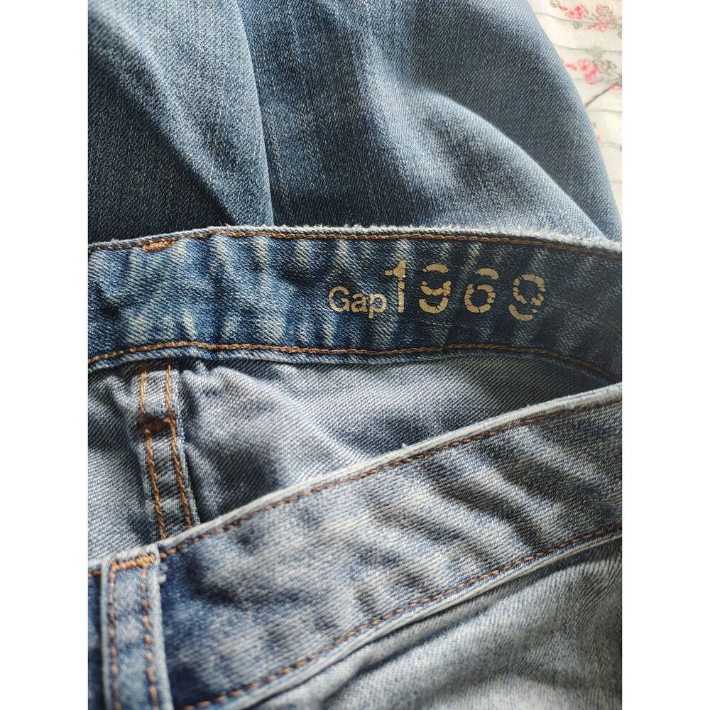 Gap 1969 Long & Lean Low Rise Bootcut Jeans Light Wash Women's Size 28S Stretch - Picture 8 of 9
